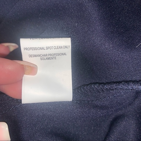 City Studio Junior 5 -homecoming Formal Prom dress Navy Blue/silver accent bling - Picture 10 of 10